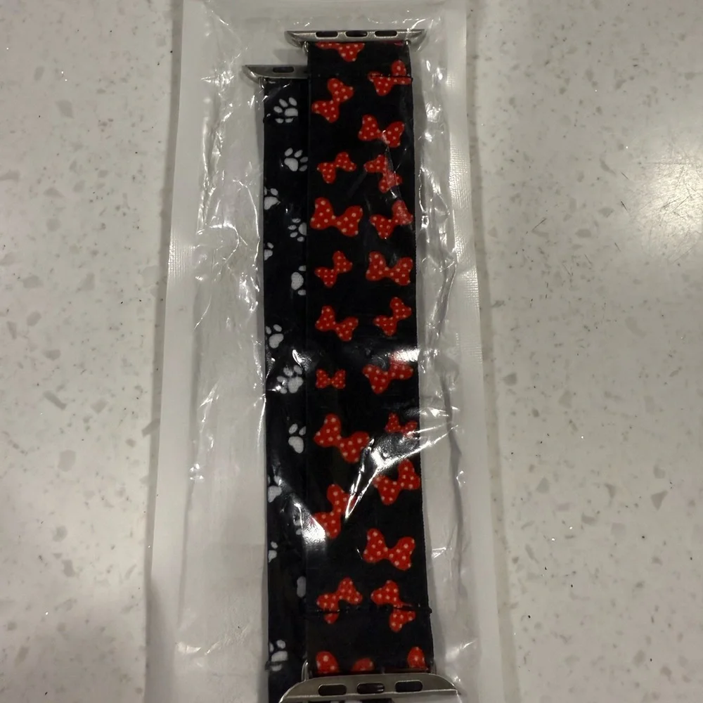 Apple Watch Bands - Paw Print and Red Bow Designs, stretchy, NWT